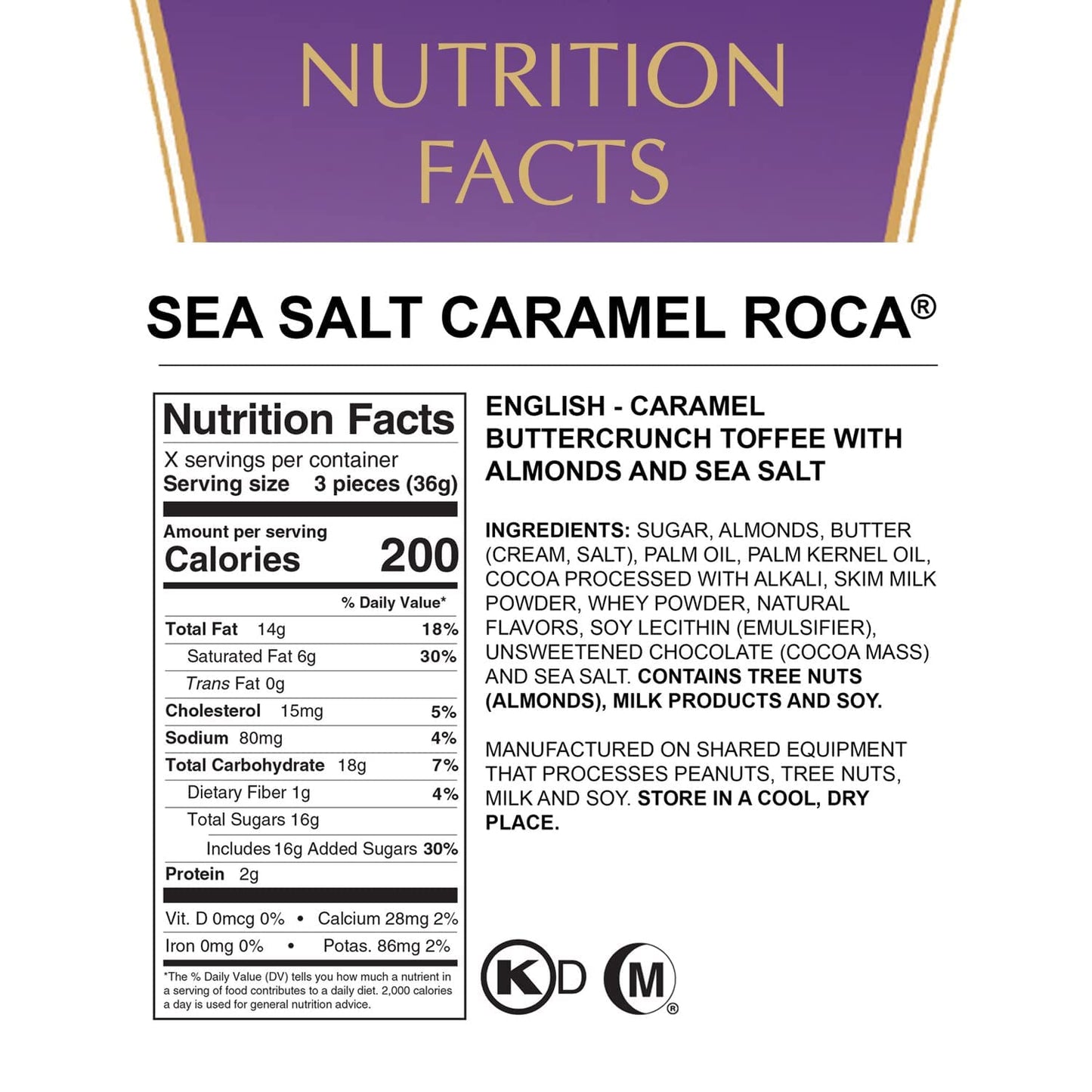 Brown and Haley Sea Salt Caramel Roca 284g - Sweet & Salty Indulgence!