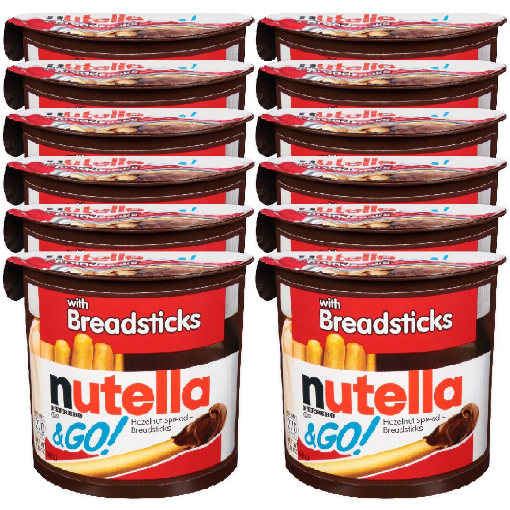 Nutella & Go with Breadsticks, 12 Pack, 12 x 52 g - "Perfect snack for sharing!"