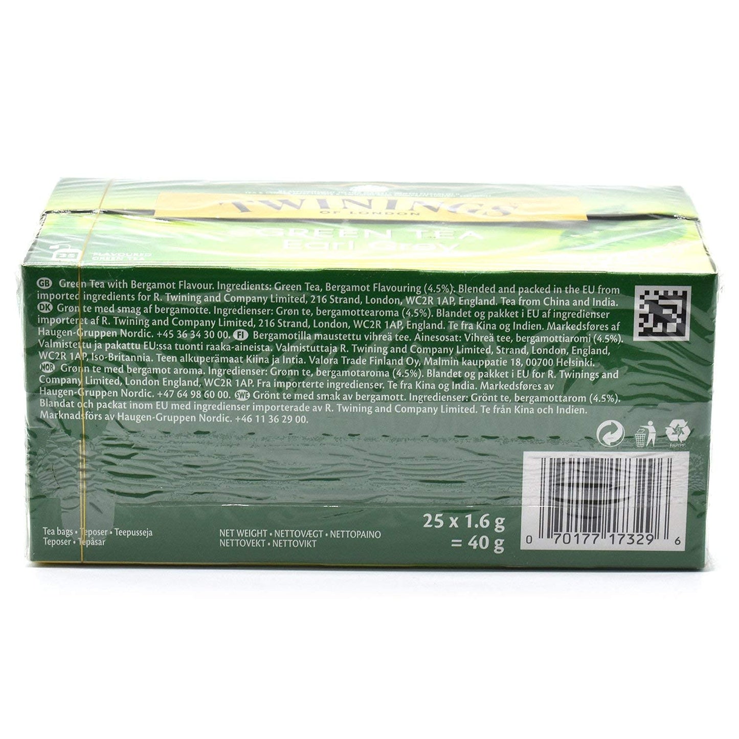 Twinings Green Tea Early Grey, 1.41 oz ℮ 40 g