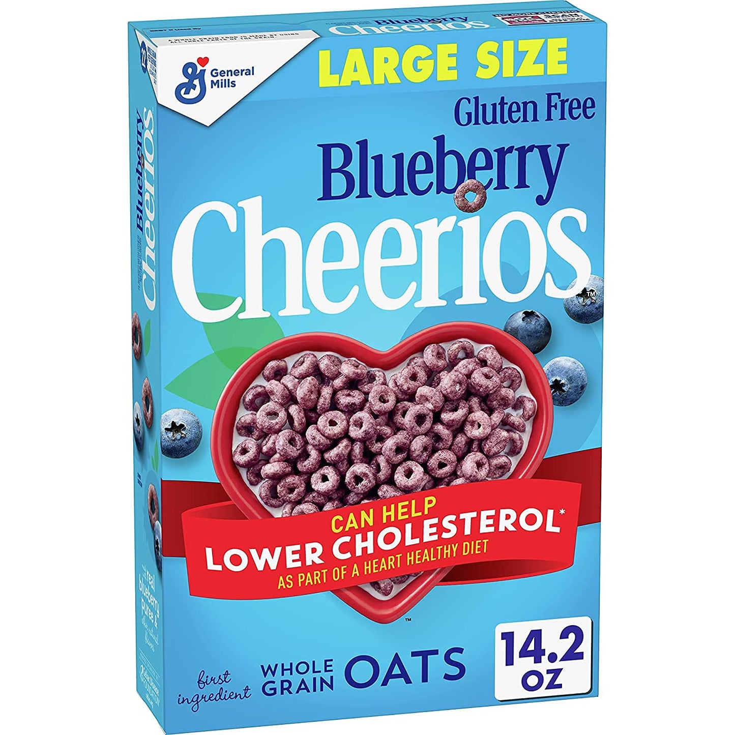 Blueberry Cheerios Breakfast Cereal, Gluten Free, 402g – Blueberry breakfast delight!