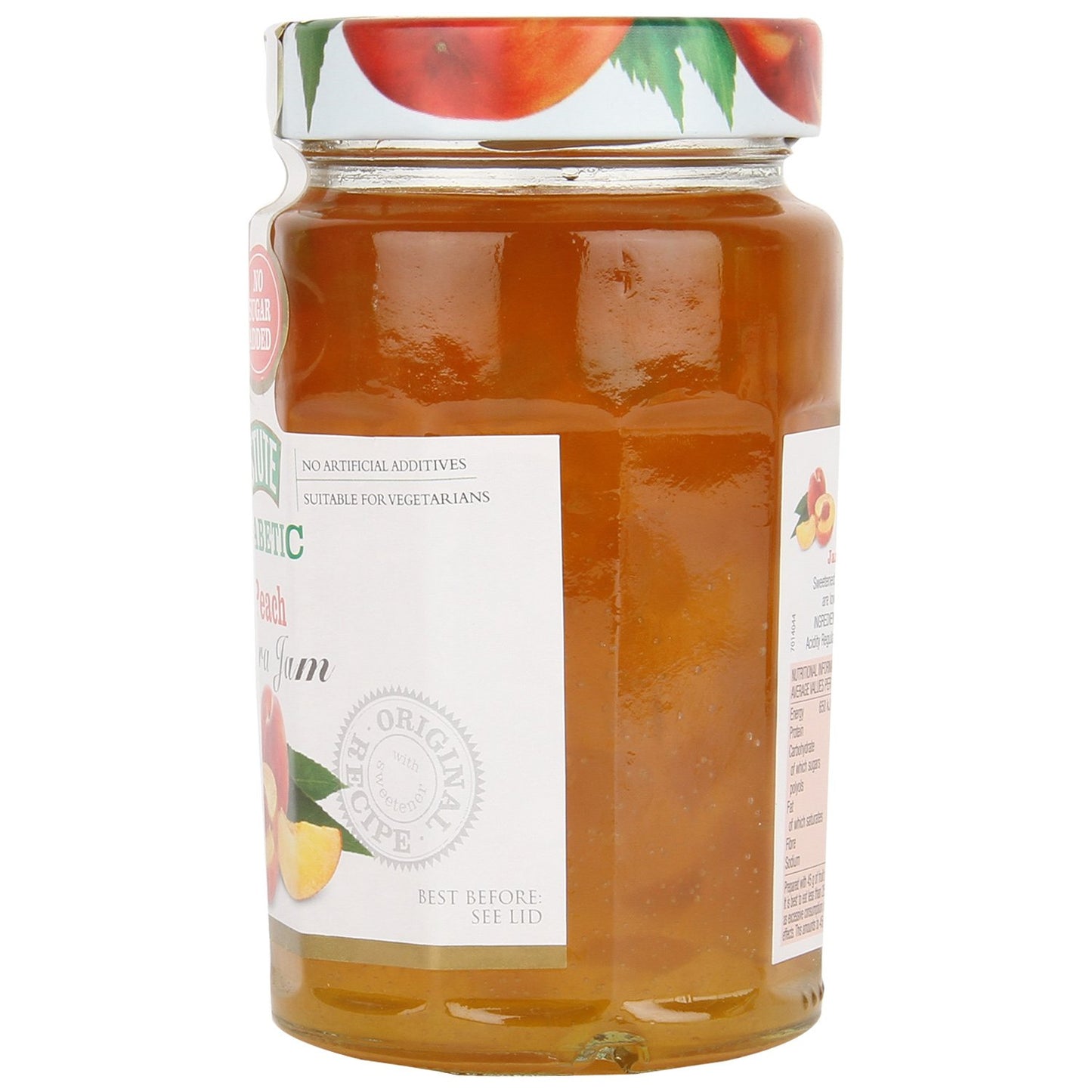 Stute Peach Extra Jam • No Sugar Added, 15.17 oz / 430 g