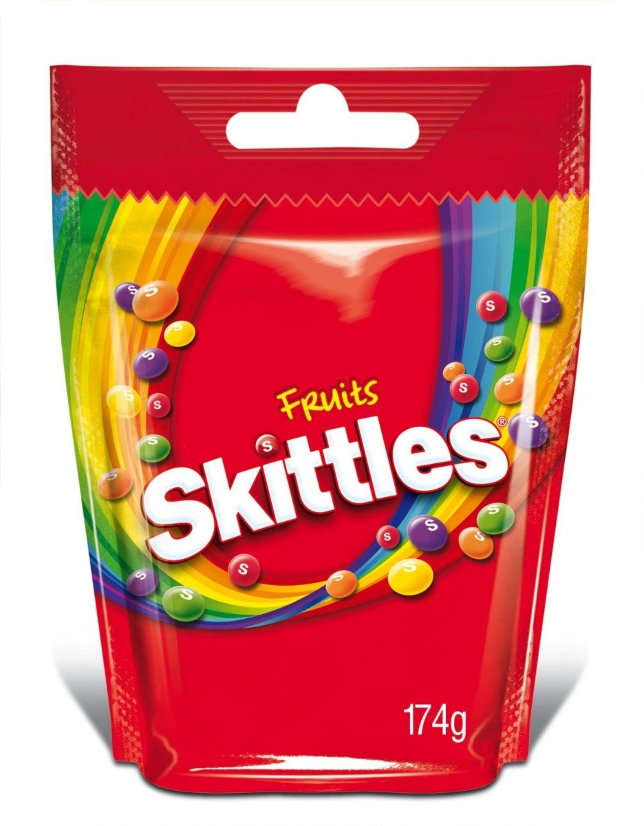 Skittles Gems Fruits Pouch, 174 g - Pack of 2