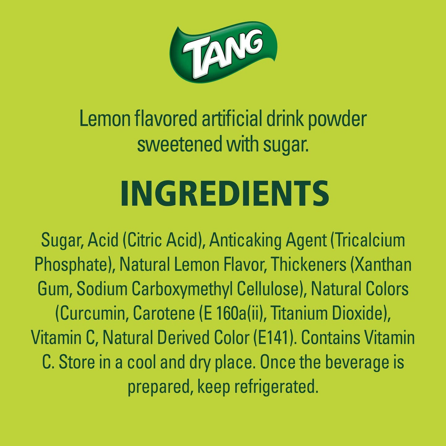 Tang Lemon Flavor Instant Drink Mix Jar - 2.5kg