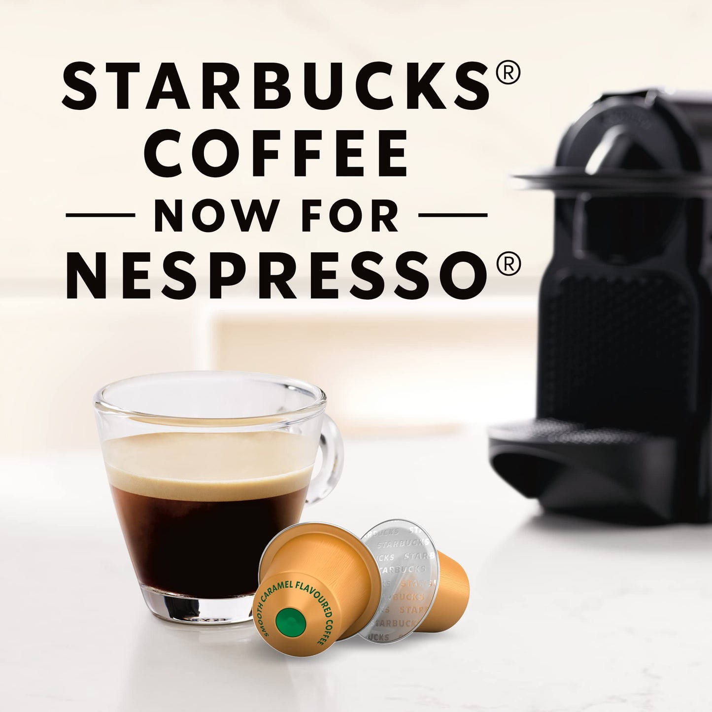 Starbucks by Nespresso Original Line Caramel Flavored Coffee (50 - count single serve capsules each, compatible with Nespresso Original Line System) Naturally Flavored