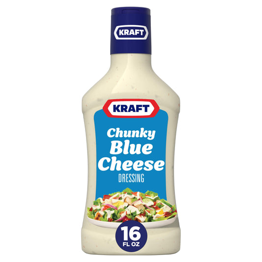 Kraft Salad Dressing Chunky Blue Cheese Dressing 16 Ounce - "Chunky Blue Cheese Bliss!"