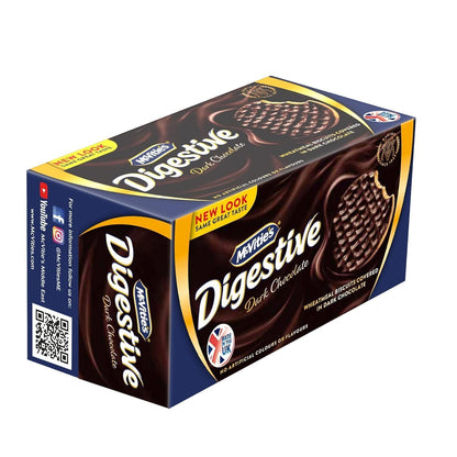 McVities (UK) Imported Dark Choco Digestive Biscuit With Goodness Of Whole Meal | Delicious & Healthy Cookie, No Artificial Colour And No Hydrogenated Vegetable Oil, 200G - "Dark Choco Digestive Biscuits!"