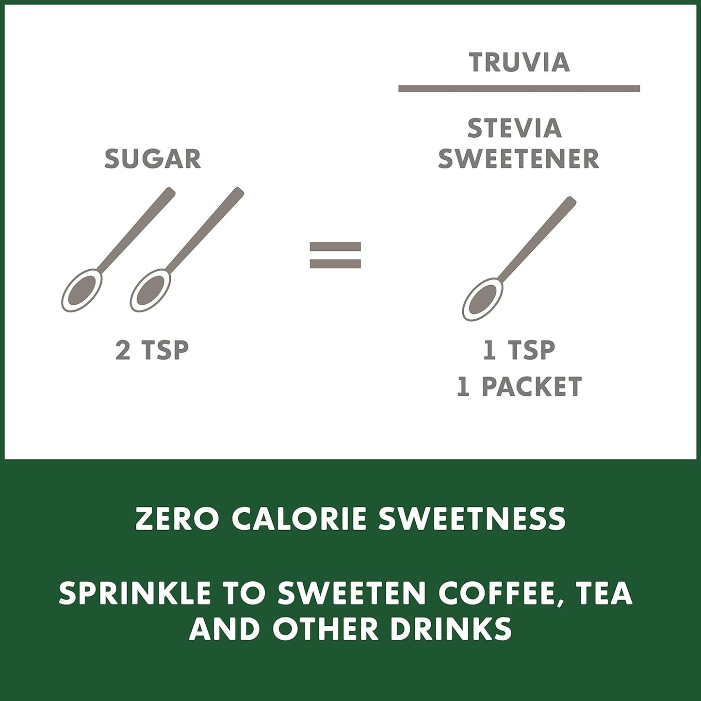 Truvia Sweetener 280g Jar - Natural Sweetness, Zero Calories!