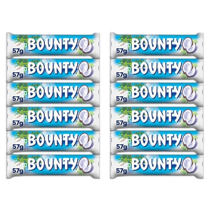 Bounty Coconut Milk Chocolate, 12 x 57 g – Creamy coconut chocolate!