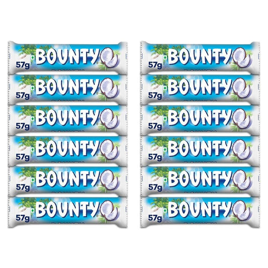 Bounty Coconut Milk Chocolate, 12 x 57 g – Creamy coconut chocolate!