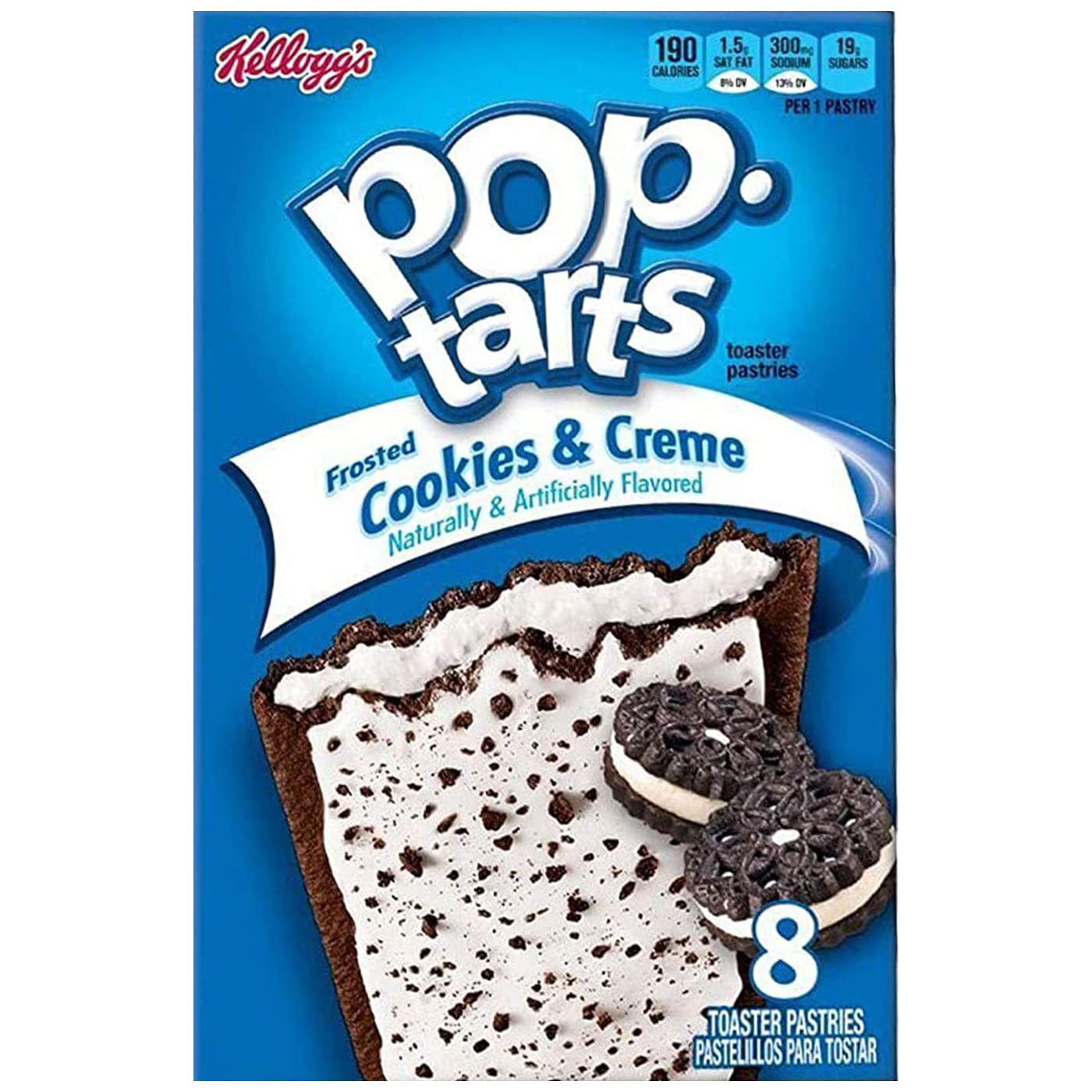 Pop Tarts Frosted Cookies and CrÃ¨me Pack of 2 Pouch, 2 x 400 g - "Double pack of cookies and crÃ¨me!"