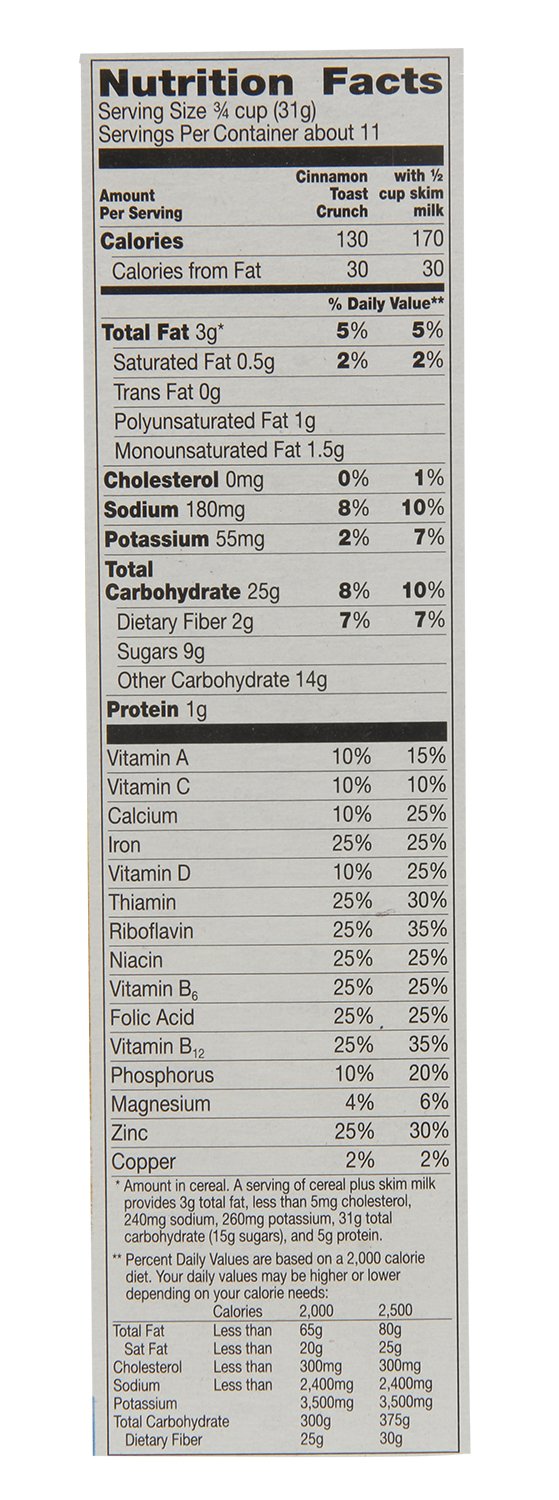 General Mills Cinnamon Toast Crunch - 345g Carton - Start your day with the sweet and spicy flavor of Cinnamon Toast Crunch