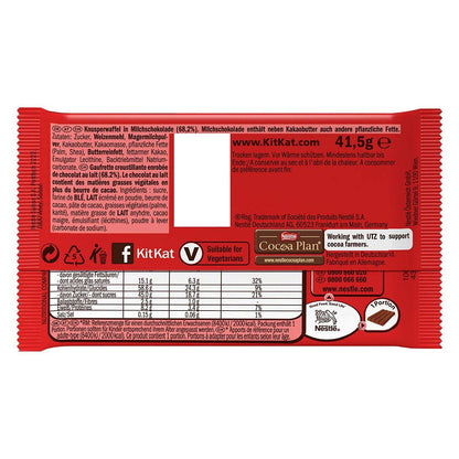 Nestle KitKat 4 Finger Chocolate, 4 X 41 g - "KitKat 4 Finger - 4x41g of Crunchy Chocolate Pleasure!"