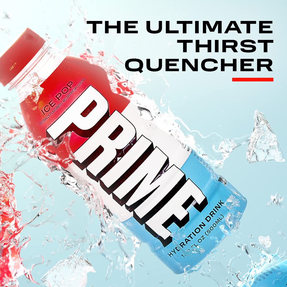 Prime Ice Pop Hydration Drink, 16.9 fl oz â„® 500 ml - Ice pop hydration refreshment!