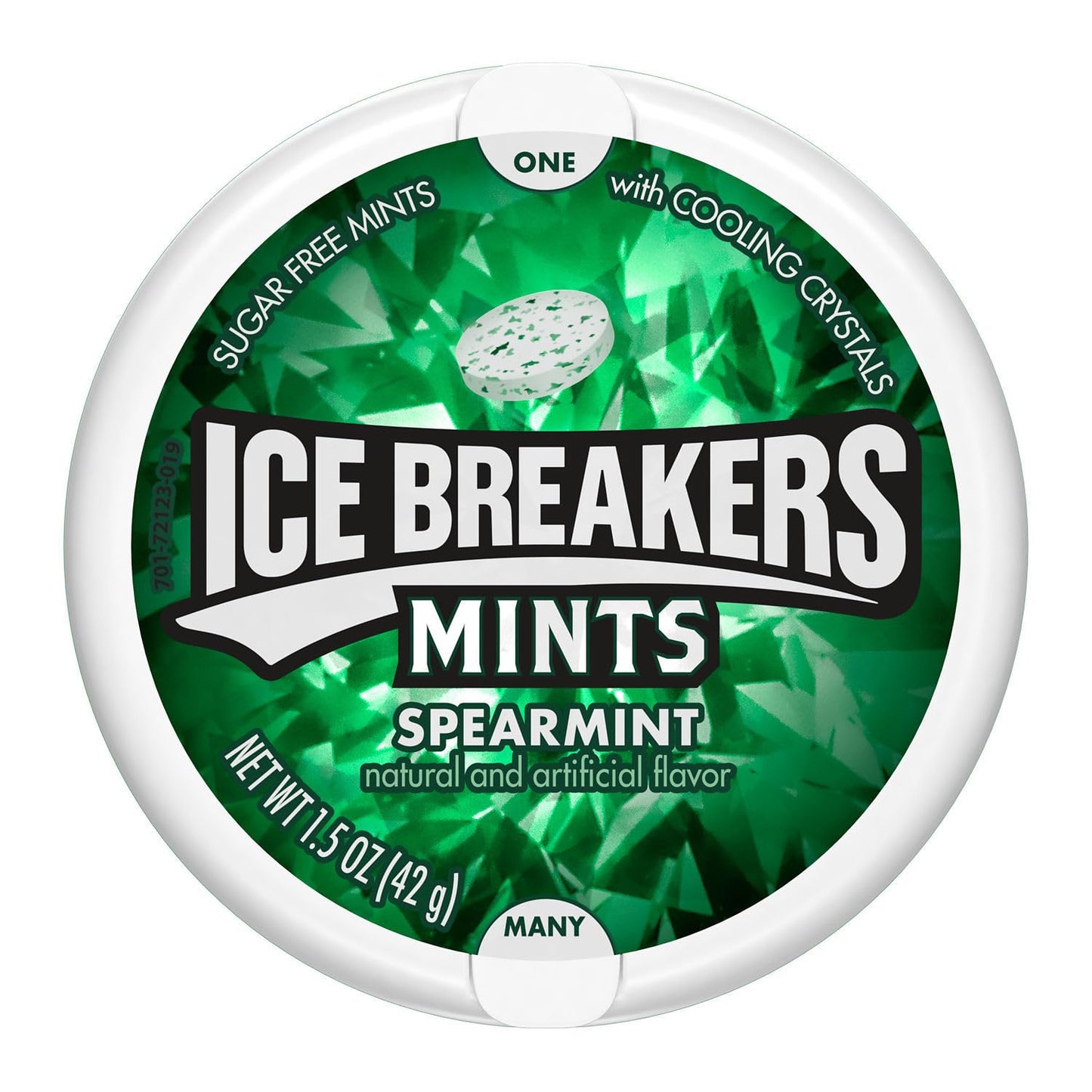 Ice Breakers Sugar Free Mints, Spearmint, 1.5 Ounce -Pack of 8 - Spearmint sugar-free mints, 1.5 oz each, pack of 8.