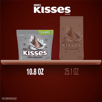 HERSHEY'S Kisses Milk Chocolate - 306.17 Gm - Large pack of milk chocolate Kisses, 306.17g.