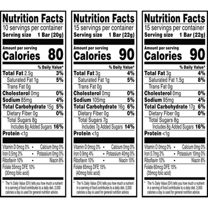 Kellogg's Rice krispies Treats Marshmallow Squares 40 Bars (10 Rainbow Bar Candy Coated Chocolate, 15 Chocolate,15 Chocolatey Drizzle) 860gm