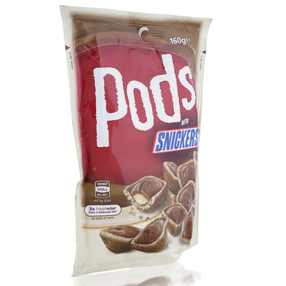 Snickers Pods Pouch Pack, 160g