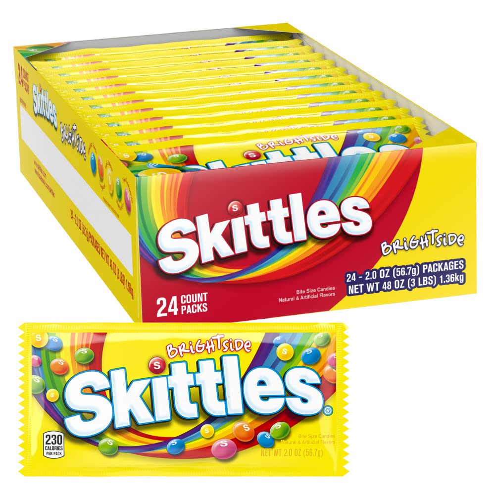 Skittles Brightside Candy, 2.0 Ounce, (Pack of 24)