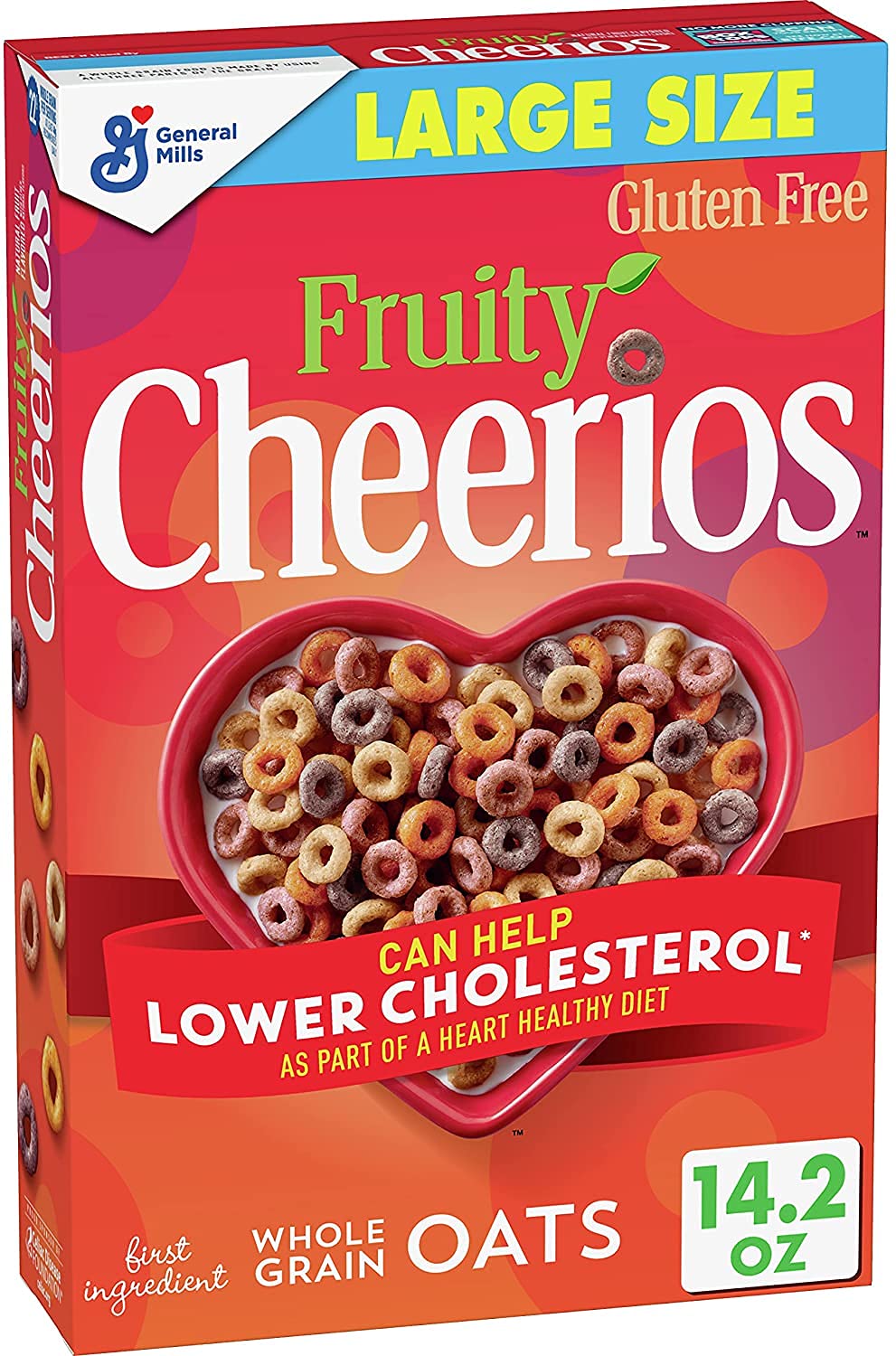 Fruity Cheerios, Oatmeal Cereal, Gluten Free, 402g - Fruity Cheerios cereal! Gluten-free and packed with fruity flavors for a delicious and healthy breakfast!