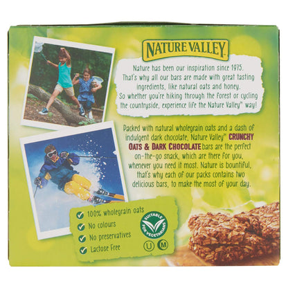 Nature Valley Crunchy Granola Bars Oats n Dark Chocolate 10 Bars Pack - "Oats & Dark Chocolate Crunch!"