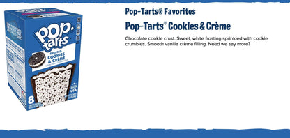 Pop Tarts Kellogg's Cookies & Creme ( 384) - "Cookies & creme delight!"