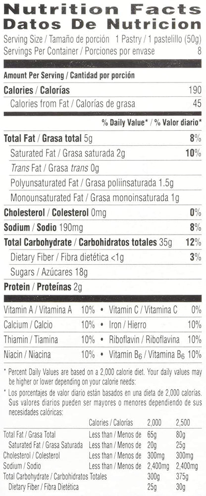 Pop Tarts Frosted Chocolate Chip Cookie Dough Pouch, 400 g - "Chocolate chip cookie dough fun!"