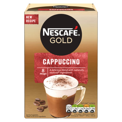 Nescafe Gold Cappuccino Coffee Premix, 4.8 oz / 136 g - "Gold Cappuccino Premix - Indulge Anytime!"