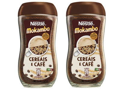 Nestle Mokambo Cereais e Cafe Ground Coffee Mix 200g, 2 Pack - "Mokambo Cereais e Cafe - 2 Pack of 200g Ground Coffee Mix!"