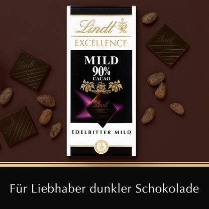 Lindt Excellence Dark 90% Cocoa, 100 Gram (361)