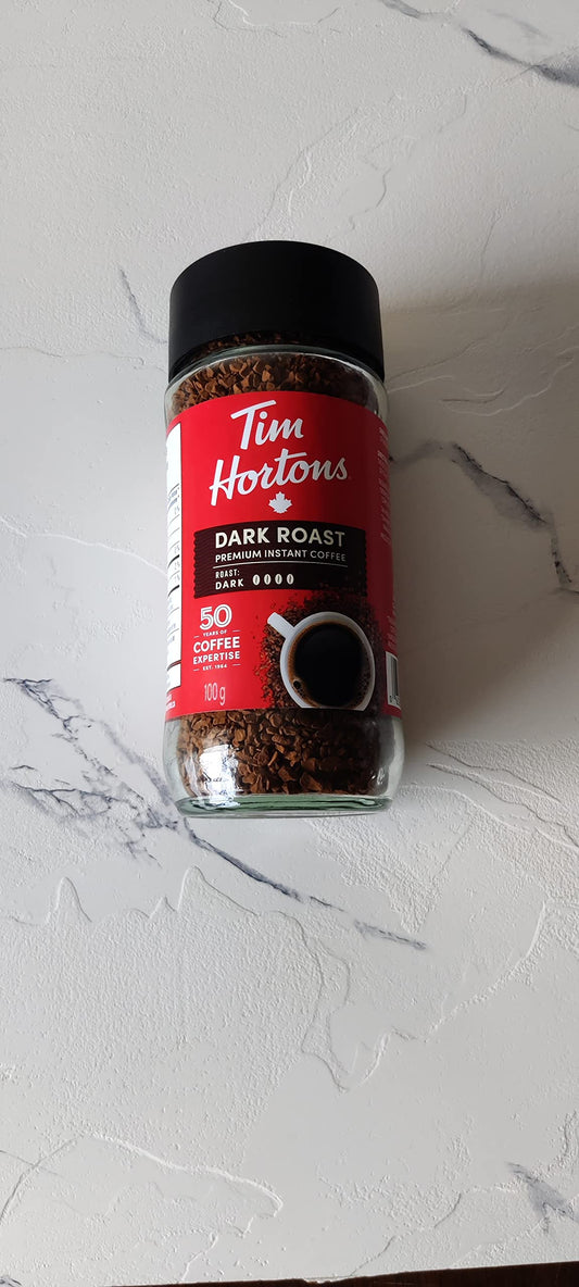 TIM HORTONS CAFÉ Premium Canadian Dark Roast Coffee 100g