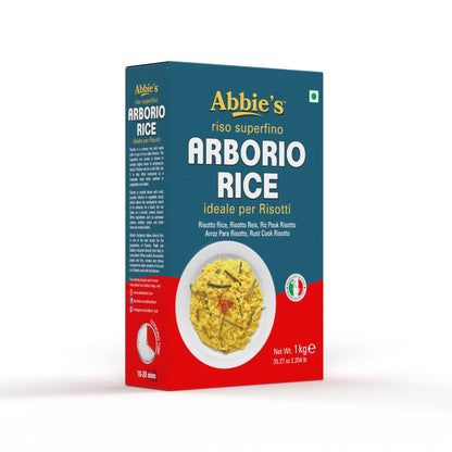 Abbie's Italian Arborio Rice, Produced In Italy, 1kg Vacuum Packed - Perfect Rice for Risotto - Italian Culinary Perfection!