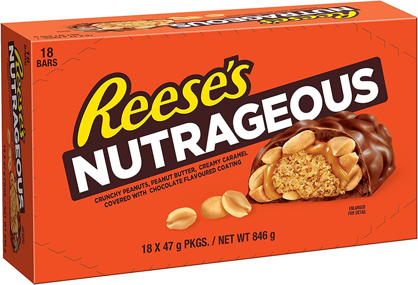 Reese's Nutrageous Bars 18 x 47g, 846 g - Nutty & Delicious!