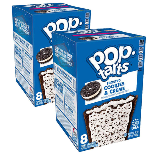 Pop Tarts Frosted Cookies & Creme, 2 x 384 g - "Double the cookies & creme!"