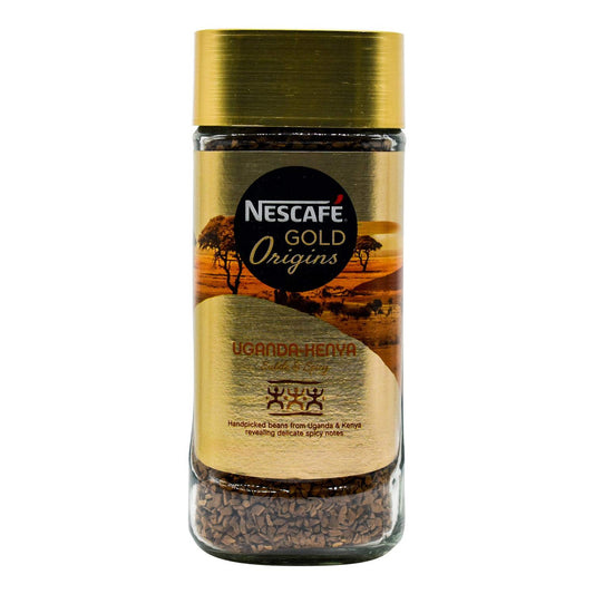 Nescafé Gold Origins Uganda-Kenya Ground Coffee, 100 g Jar - "Uganda-Kenya Gold - Ground Coffee Harmony from Africa!"