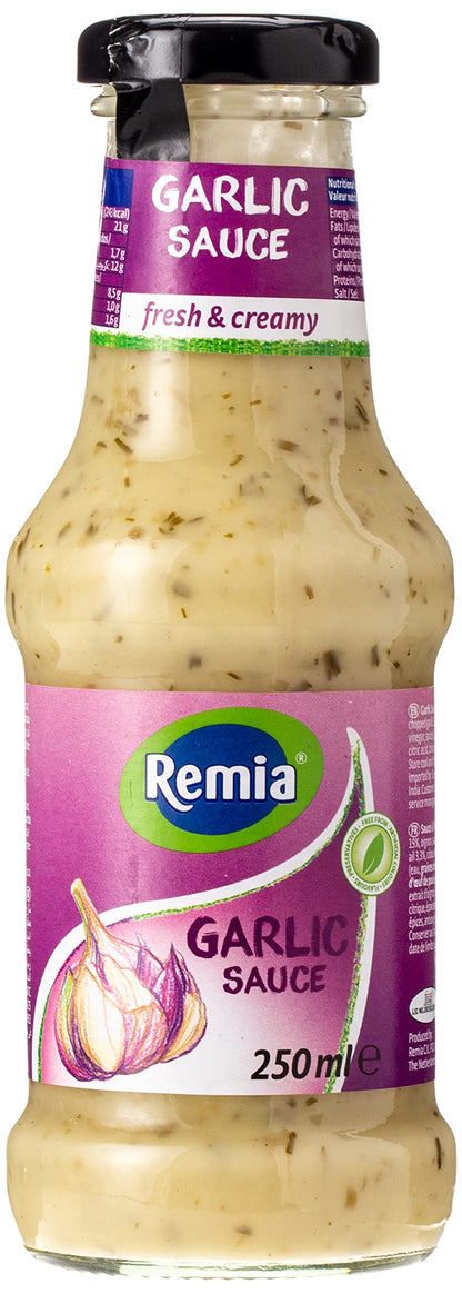 Remia Garlic Sauce, 8.45 fl oz â„® 250 ml - Bold Garlic Flavor!