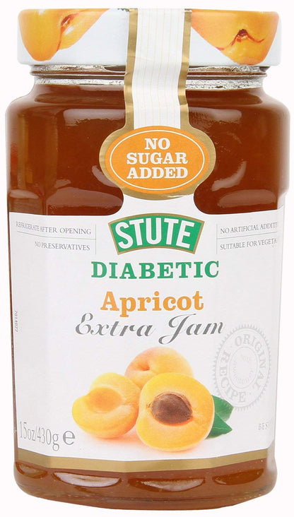 Stute Apricot Extra Jam • No Sugar Added, 15.17 oz / 430 g