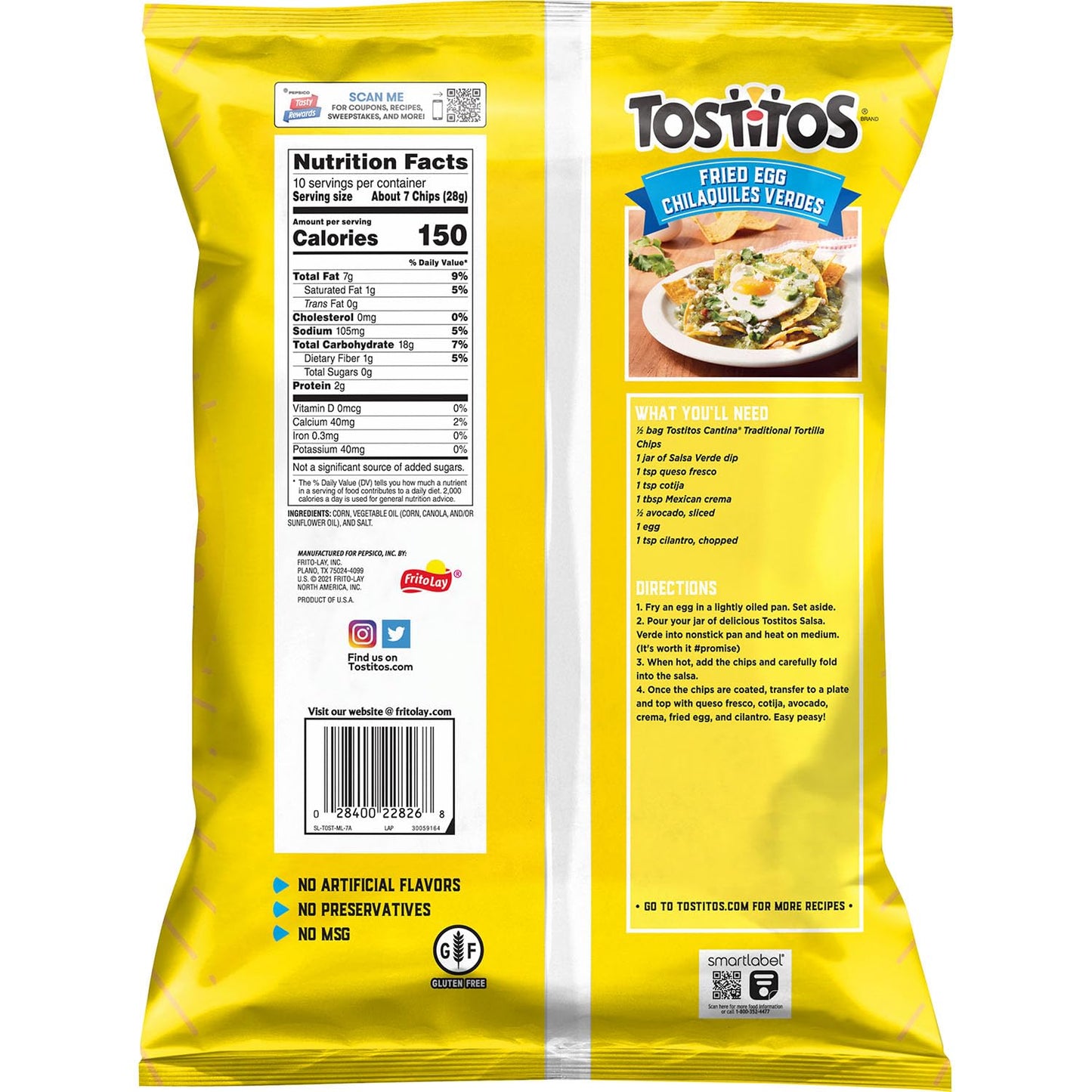 Tostitos Cantina Traditional, 283.5g