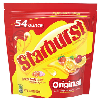 STARBURST Original Fruit Chews Candy - 15.6 oz Pouch, Assorted Flavors, Chewy & Flavorful Treats for All Occasions