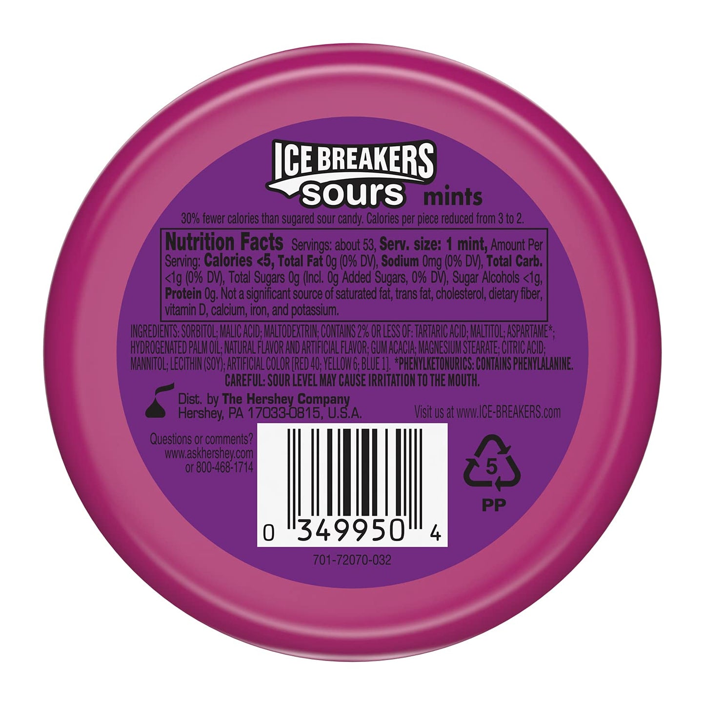 Ice Breakers Sours Strawberry+Mixed Berry, 42g - A delicious duo of strawberry and mixed berry sours, 42g.