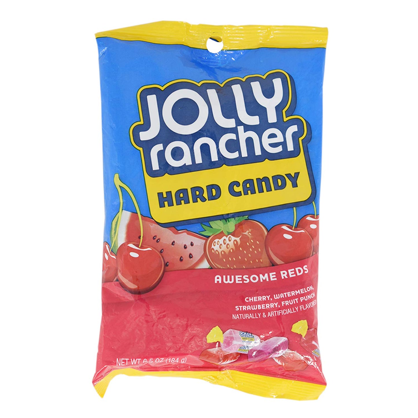 JOLLY RANCHER Hard Candy Awesome Red, 6.5 Oz (184 G), Fruit Punch - Indulge in the awesome red fruit punch flavor of JOLLY RANCHER Hard Candy, 184g.