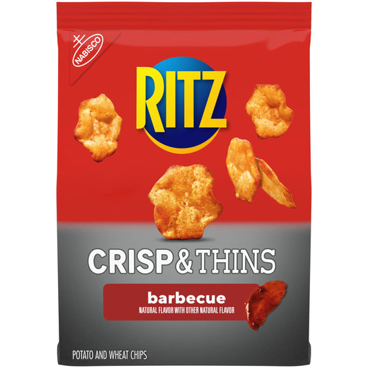 Ritz Chips Ritz Crisp & Thins Barbecue Chips, 1 ct - BBQ Ritz Crunch!