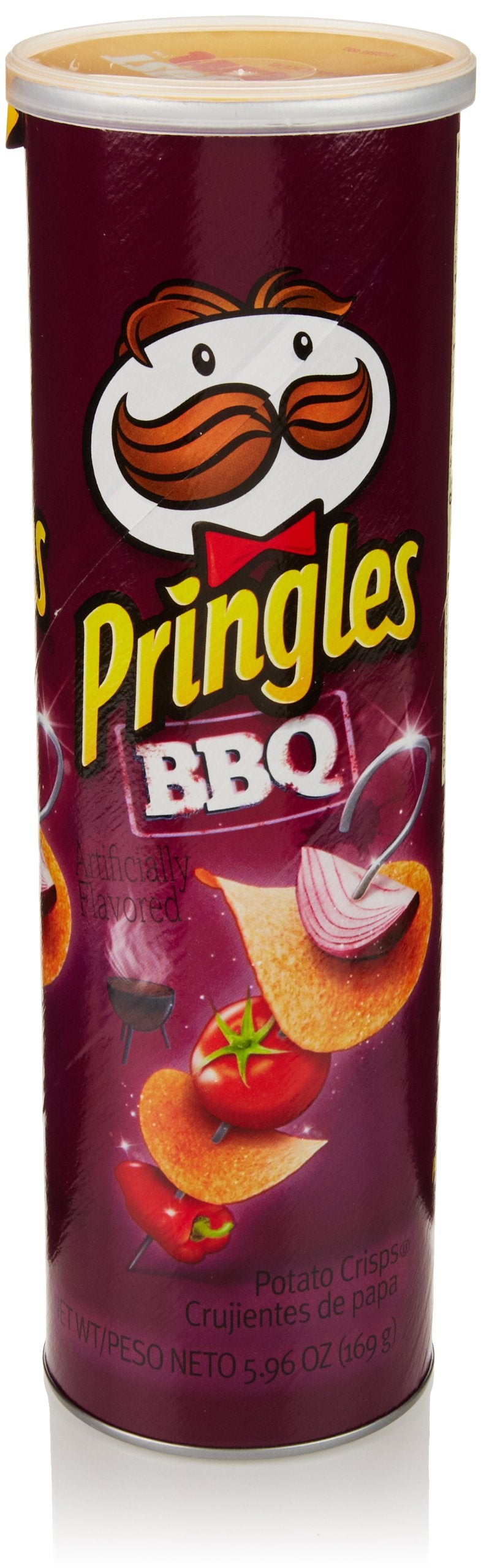 Pringles Potato Chips, Barbeque, 165g - Barbeque-flavored Pringles!