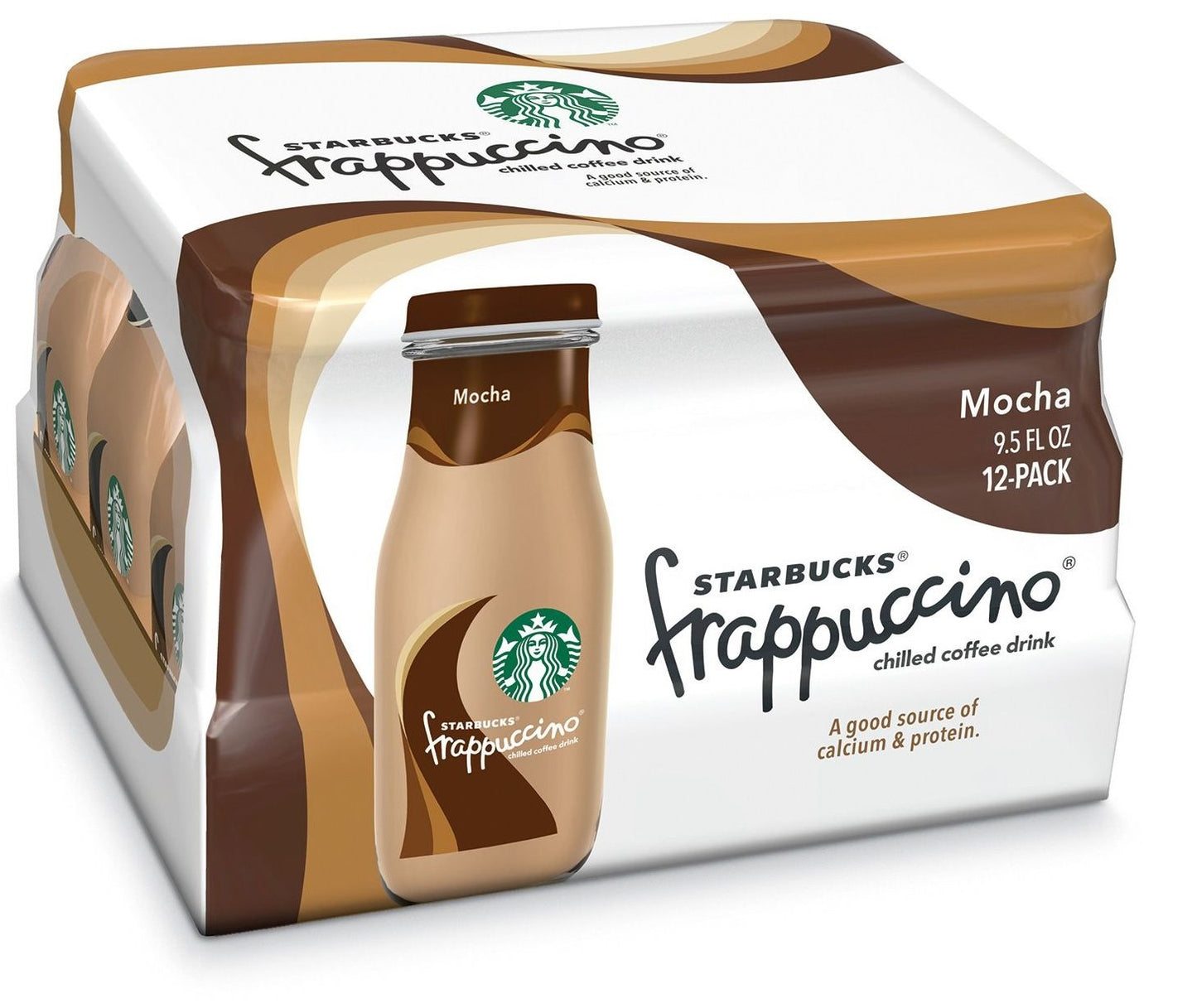 Starbucks Mocha Frappuccino, 9.5 oz, 12 pc pack - Indulge in a Coffeehouse Classic!