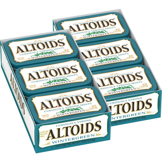 Altoids Wintergreen Mints, 1.76 ounce (12 Packs) - Wintergreen Blast!