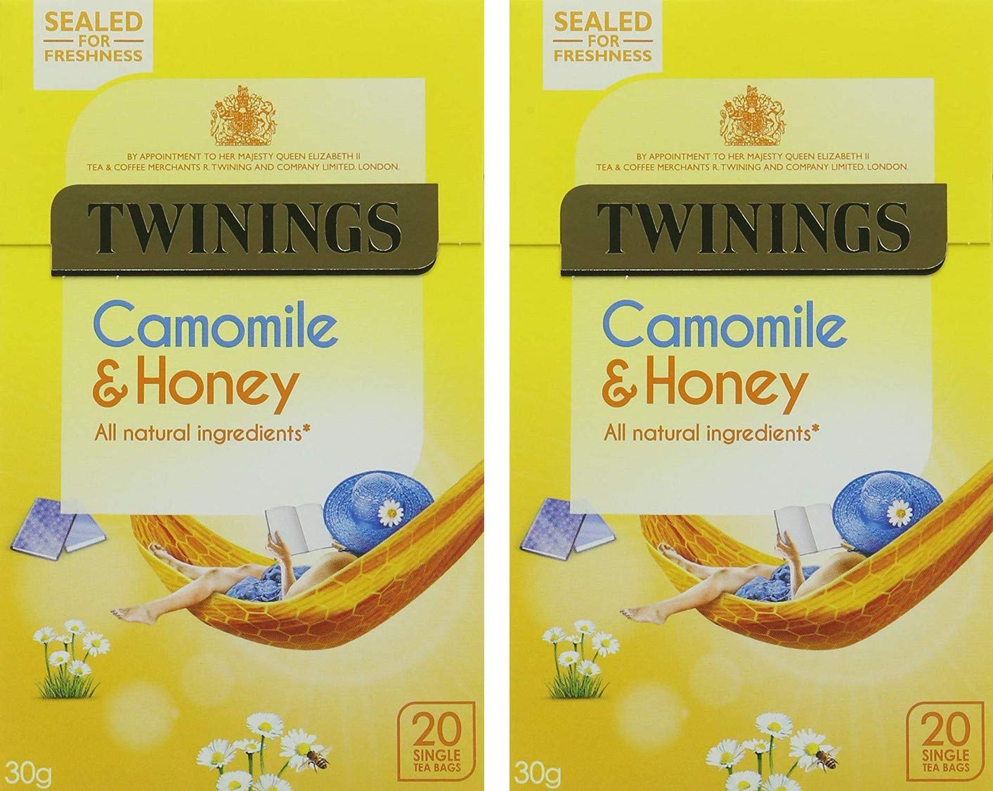 Twinings INFUSIONS Camomile and Honey Tea, 20 Tea Bags, 30g (Pack of 2)