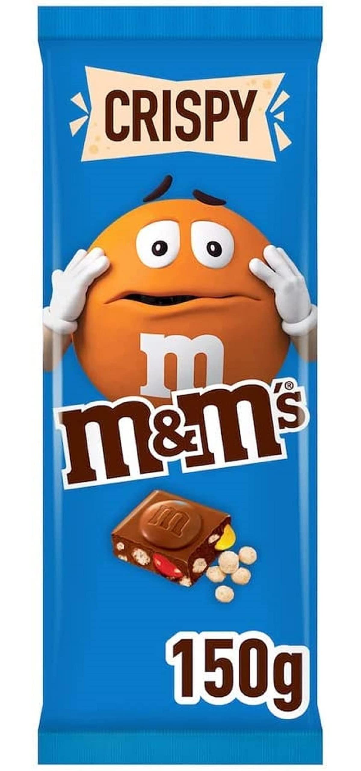 M&M's Crispy Milk Chocolate Bar, 150g - "Crispy Choco Bar!"