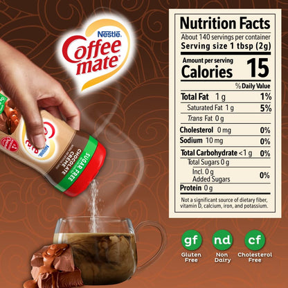 Nestle Sugar Free Chocolate Crème Coffee Mate, 10.19 oz ℮ 289 g - "Sugar Free Chocolate Crème Coffee Mate - 289g of Creamy, Guilt-Free Delight!"