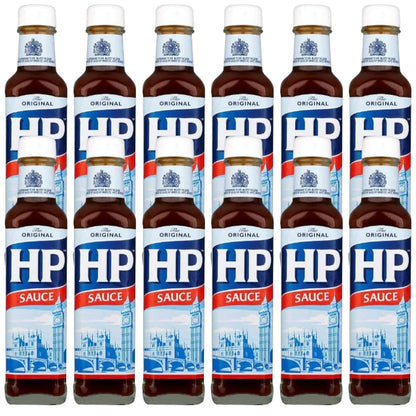 HP Brown Sauce, The Original, 8.99 oz / 255 g, 12 Pack - Classic HP brown sauce, 12-pack of 255g bottles.