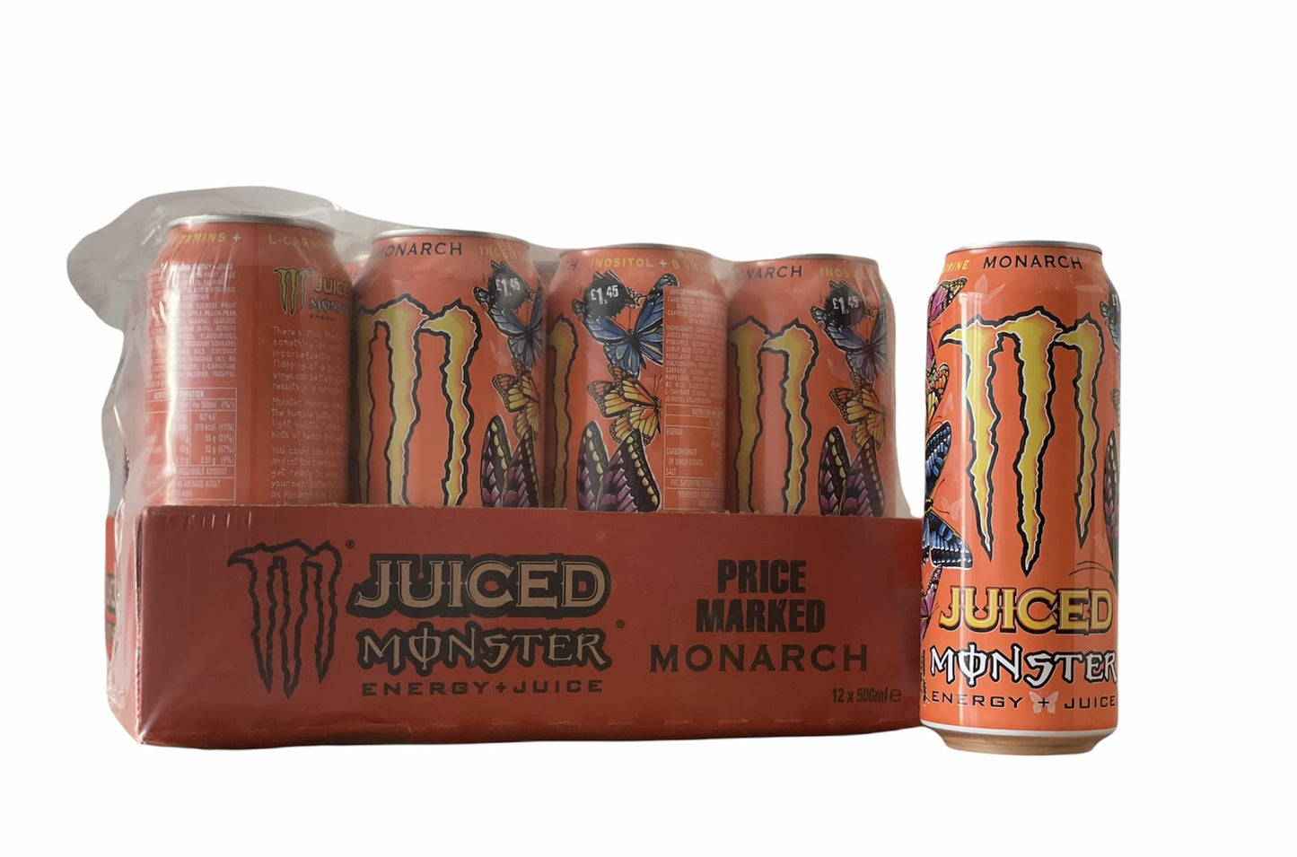 Monster Energy Mango Loco 500ml Can , (Pack of 8 Cans X 500ml each ) - "Mango Loco Madness!"