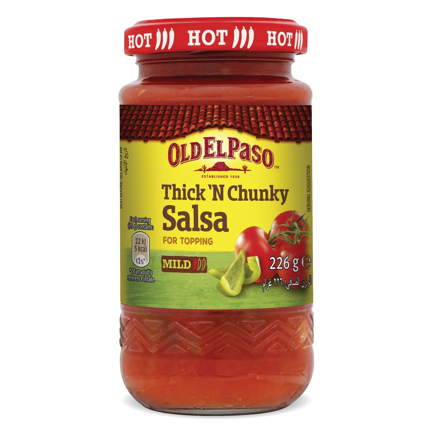 Old El Paso Thick N Chunky Salsa Mild, 226 g - "Mild and chunky!"